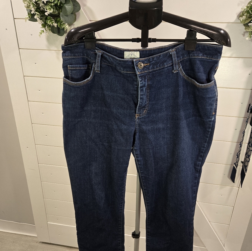 St. John's Bay Blue Ankle Cropped Jeans